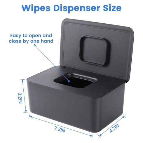 LEQXGO Baby Wipes Dispenser, Wipes Dispenser Baby Wipes Case, Baby Wipe Holder for Fresh Wipes, Non-Slip Wipes Case