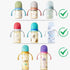 Pack 2, of Bottle Handles Grips Compatible with Pigeon Nursing Bottles, PPSU/PP/Glass Nursing Wide Neck Bottles (Colors