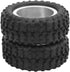 2pcs Durable RC Car Rear Tires, 52mm Aluminum Alloy Upgrade Parts for WPL D12 1/10 RC Truck, Silver