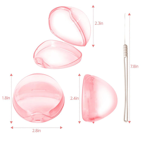 NISXABEBE Case,3 Pack Pacifier BPA Free Pacifiers Holder Case with Lanyard for Diaper Bag,Pacifiers Container Box