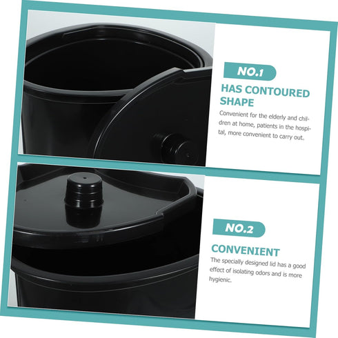 Plastic Potty Training Bucket with Lid for Kids and Seniors