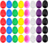 40 Pcs Plastic Egg Shakers Set - Colorful Percussion Musical Egg Maracas for Kids Music Learning & DIY Painting