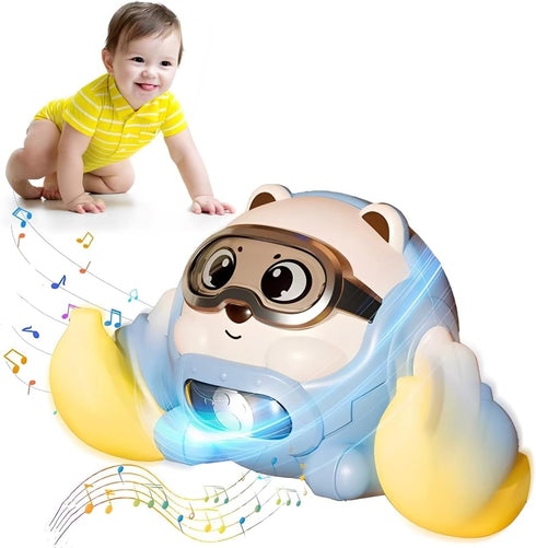 Rolling Baby Toy Crawling Toys, Baby Musical Toys 360 Rolling Bouncing Tummy