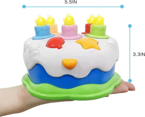 First Birthday Cake Toy, Toddler Birthday Cake with Candles and Songs for 18 Months+ Boys & Girls