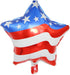 Soochat 4th of July Balloons, American Flag Mylar Balloons for Independence Day Party Decorations, 10Pcs