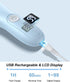 Trimmer Baby Hair Clippers, Low Noise Hair for Kids, Waterproof USB Rechargeable Cordless Haircut Kit with LCD Display