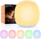 Tyute Baby Night Light, Nursery Night Lamp with 8 RGB Colors Changing,