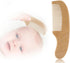 POLICK 3 Newborn Baby Wooden Brush Baby Natural Wool Comb Newborn Hair Brush Infant Head Massager Portable Bath Brush