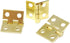 Honbay 50PCS Miniature Dollhouse Hinges, Tiny Hardware Accessories with 200PCS Screws (Gold)