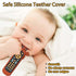 Baby TV Remote Control Toy with Cute Crab Soft Silicone Cover Teething Toy, Realistic Baby Musical Remote Control Toy with Light & Sound, Educational Toys with 3 Language for 6m+Toddlers