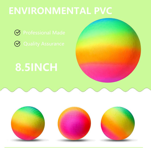 Playground Ball - 8.5 Inch Kickball for Kids and Adults, Indoor & Outdoor Dodgeball Game