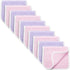 Synrroe Burp Cloths Large, Muslin Burp Cloths for Baby Girls, Pack of