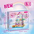 Set 573 6+ Seaside Villa Building Pieces Toys for Girls Building Blocks House Beach Villa Construction Bricks Holiday