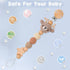 Cute Animal Pacifier Clip for Boys and Girls, Baby Teethers & Most Pacifiers, Baby Shower Essentials (Elk)