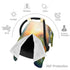 Beubebim Summer Cartoon Funny Dandelion Baby Car Seat Canopy Soft Breathable Infant Carseat Cover Lightweight Baby