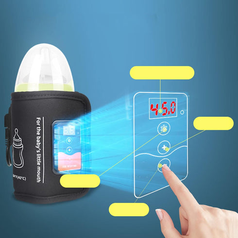 Portable USB Baby Bottle Heater for Quick Heating - Ideal for Home & Car