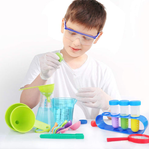 UNGLINGA Kids Science Experiment Kit, Lab Coat Scientist Costume Dress Up and Role Play Toys for Boys & Girls