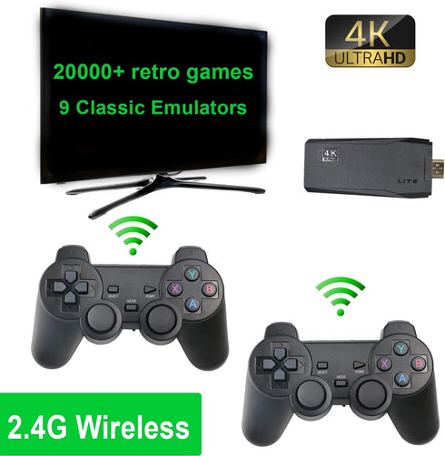Kothab Wireless Retro Game Console, Plug & Play Video TV Game Dongle with 20000+ Games Built-in