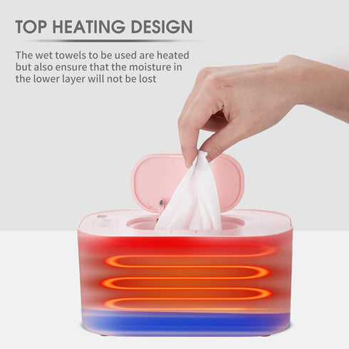 Kavolet 3 USB Baby Wipe Warmer, Baby Wet Wipes Dispenser, Temperature Modes, Evenly Overall Heating, Silence, Large