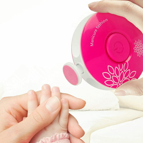 Trimmer Set, 6 2-Pack Quiet Baby Nail Painless Electric Nail File for Sleeping Baby with Ultra-Low Noise Motor