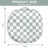 Nursing Pillow Cover and Newborn Lounger Cover, Soft Comfortable Slipcover for Baby Girl Boys, Green Checkerboard