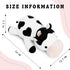 Weighted Plush Milk Cow, 24" 4.2 lbs Stuffed Animals Series, Cute Plushie Dolls for Kids Adults Birthday Gifts