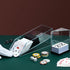 Honoson Accessories(6 Blackjack Shoe and Discard Tray Clear Acrylic Blackjack Dealing Shoe Card Dispenser for Playing