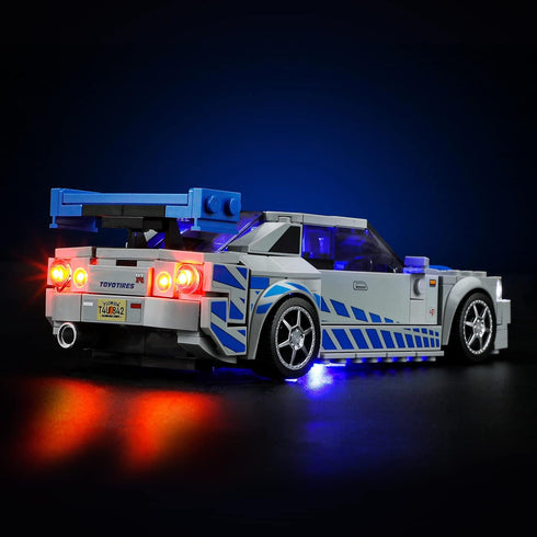Light Kit for Lego-76917 - 2 Fast 2 Furious Nissan Skyline GT-R R34 Building Block Set