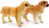 Gemini&Genius Dog Toys for Kids - Golden Retriever Family Playset with Realistic Puppy Action Figures