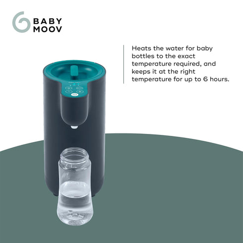 Babymoov Instant Baby Bottle Prep - Automatic Water Warmer & Dispenser for Fast & Easy Baby Formula Bottles (Stainless