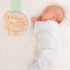 lasuroa Please Do Not Touch or Kiss Baby Sign, Wooden Round Baby Stroller Tag with Ribbon Please Dont Touch Sign No