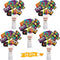 24 Pieces 80's Retro Decorations, 1980's Centerpiece Sticks for Baby Shower or Birthday Party