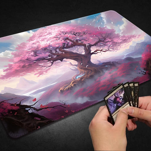 Premium Stitched MTG Playmat with Zones and Non-Slip Rubber Backing - TCG Play Mat for MTG and Card Games