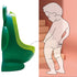 Cmaqpw Frog Pee Training with Brush and Hooks, Green Cute Potty Training Urinal,Potty Training Toilet for Boys Kids