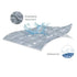 Pack and Play Mattress Protector Sheets, Fitted Waterproof Pad Cover, Compatible with Graco & Dream On Me, Gray Arrow