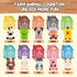 Learning Barn Toys for Toddlers 3+, 20 Pieces Farm Animal Finger Puppets, Montessori Counting and Matching Set