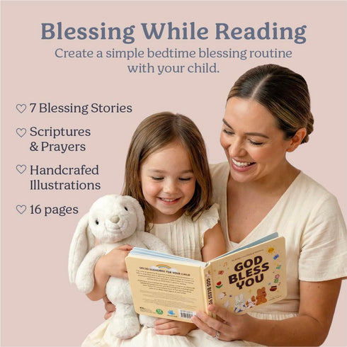 Set 11 3 Praise Bunny Christian Easter Gift for Kids Singing Plush Toy with Bible Songs, Hardcover Blessing Book