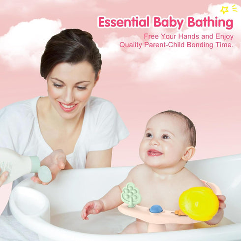 6 Baby Bath Seat for Babies Months & Up, Non-Slip Bath Seats for Babies Sitting up,Bath tub Seat with Suction Cups,Safe