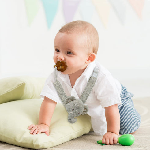 Pacifier Clip - 2 Pack Baby Holder for Boys and Girls, Fits Many Pacifiers & Teething Toys, Ideal Baby Gift