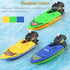 Sailboat Wind-up Ship Toy - Speed Boat Jet Ski Motorboat Pull & Go Amphibious Yacht Tub Toy for Kids (Speed Boat)