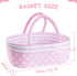 JIZHI 8 Pcs Baby Doll Clothes Set with Bassinet for 17-22 Inch Dolls, Pink Accessories for Newborn Baby Doll Girl