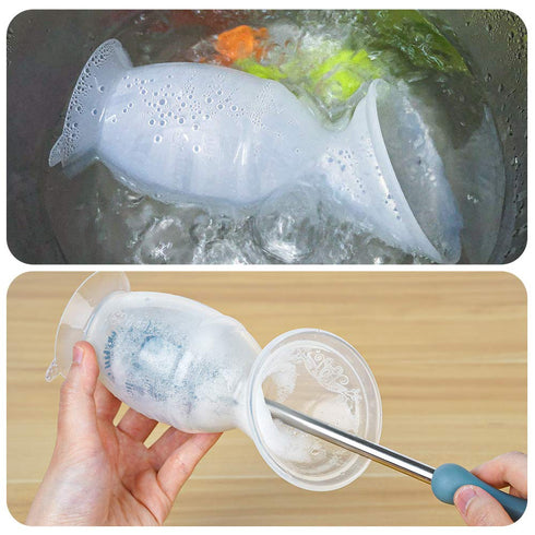 100% (5oz/150ml) haakaa Silicone Manual Breast Pump with Suction Base and Flower Stopper Food Grade Silicone BPA PVC