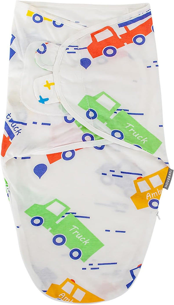 HOUSBAY Baby Swaddle Blanket Boy Girl Super Soft Material Newborn Adjustable Swaddles