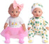 Baby Doll Accessories, 5 Set of Doll Clothes, Dress, Bodysuits for 15 to 18 Inch Dolls, 12 PCs Total Doll Clothes