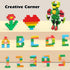 Unasas 3-8| 8-Color 209-piece Sets Building Blocks for Kids Ages Building Bricks for Toddlers Development, Creativity
