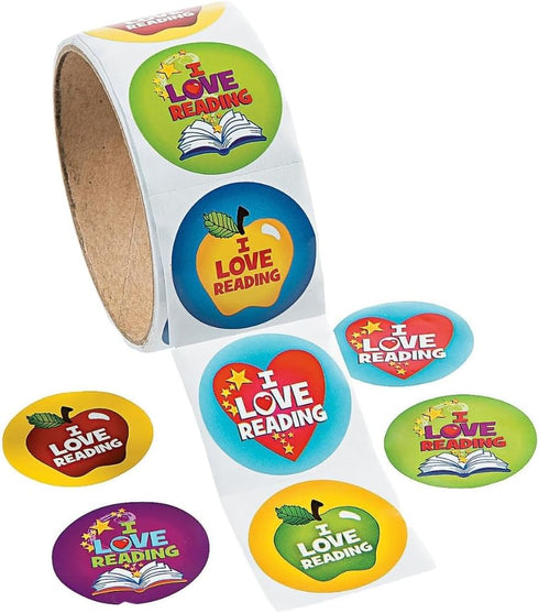 I Love to Read Stickers - 1 Piece - Learning Activities for Kids - Educational