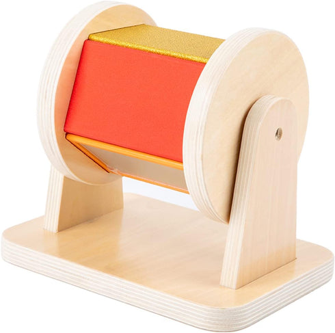 6-12 Adena Montessori Spinning Drum Baby Toys,Montessori Toys for Babies Months Toddlers,Wooden Spinning Rainbow