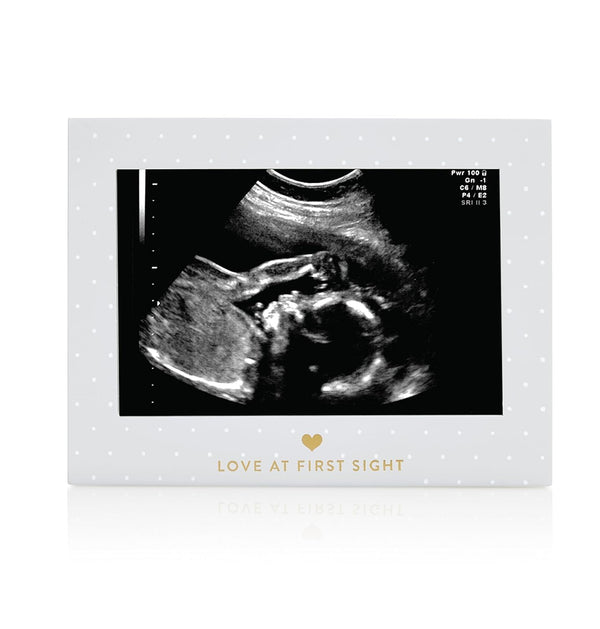 Little Blossoms Pearhead Love At First Sight Sonogram Picture Frame - Gender-Neutral Nursery Décor, 6.94x5.25x.75 Inch