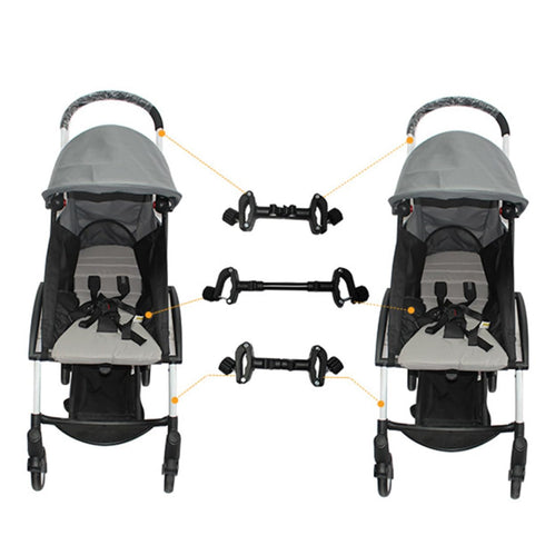 Set 2 Infant Stroller Connector Connectors for Single to Double Easy to Use