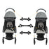 Set 2 Infant Stroller Connector Connectors for Single to Double Easy to Use